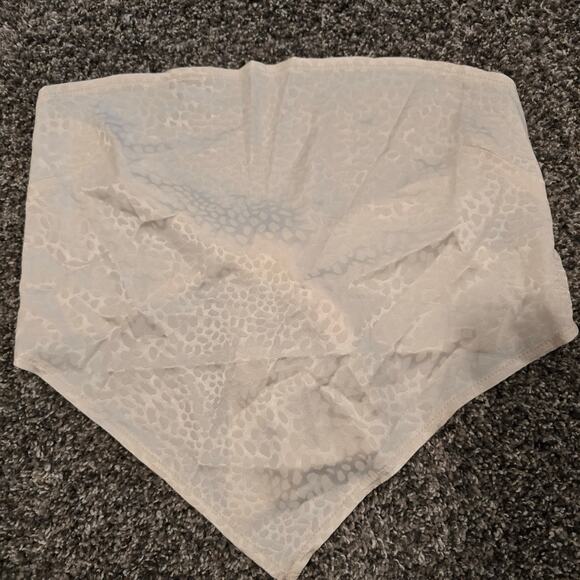 Women's Shein Bundle of Satin Jacquard Tie Back Crop Bandana Tops | Size Medium - Picture 4 of 10